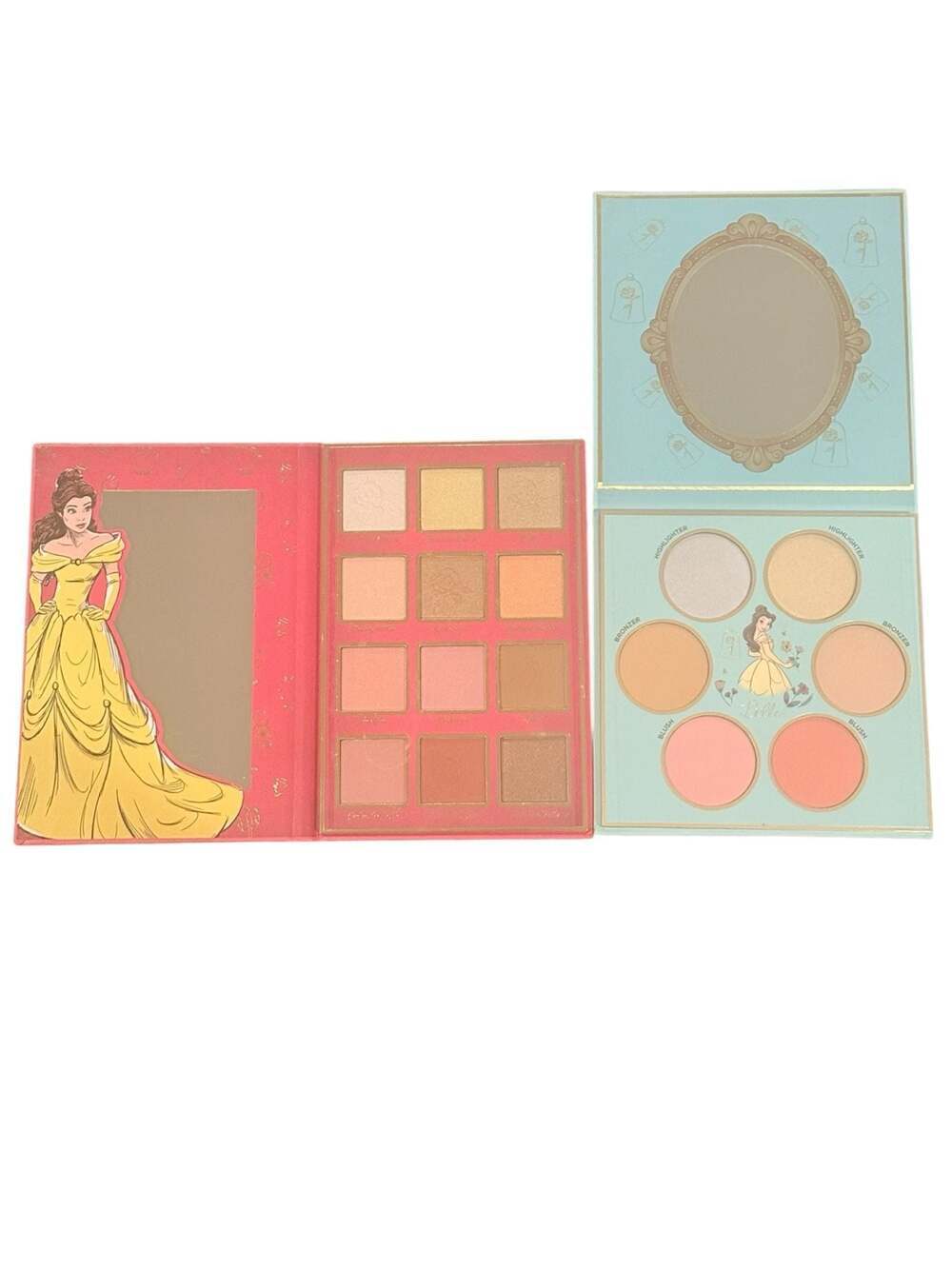 Disney Princess Belle Eyeshadow Palette and Complexion Palette Set. 2 pieces - Picture 3 of 5